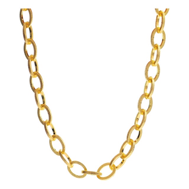 Timeless Strength Chunky Gold Choker Necklace For Sale