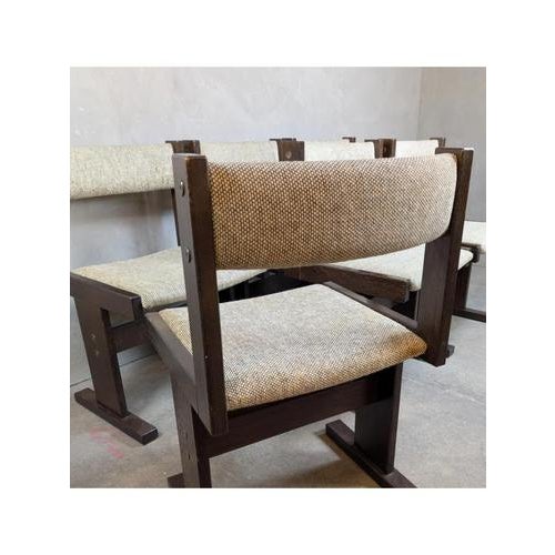Brutalist Chairs from Gangsø Furniture, 1970s, Set of 6 For Sale - Image 4 of 5