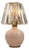 Eclipse Blush Crystal Shade Mini Lamp For Sale