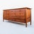 Restored 1950s Mount Airy Walnut & Brass Sculptural Mid Century Lowboy Dresser, Attributed For Sale - Image 12 of 12