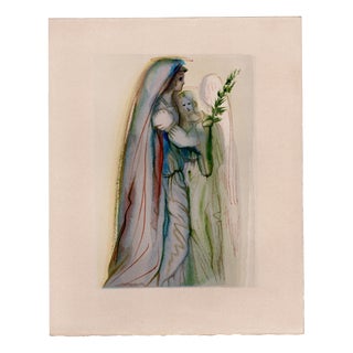 Salvador Dali, The Archangel Gabriel, 1964, Original Woodcut For Sale