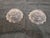 Pair of Vintage Frosted Ruffled-Edge Pressed Glass Bowls, Pinwheel Pattern For Sale - Image 4 of 4