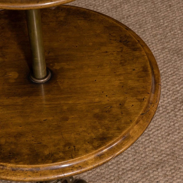 Antique Edwardian Walnut and Glass Shaving Stand For Sale - Image 11 of 18