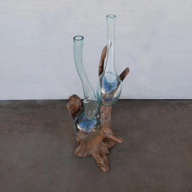 Contemporary Live Edge Wood Vase Vessel For Sale - Image 3 of 8