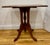 Traditional Vintage Dark Brown Wood Pedestal Table For Sale - Image 3 of 9