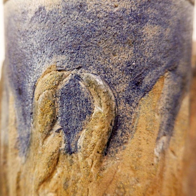 Early 20th Century Neolithic Style Terracotta Devil Gargoyle Vase For Sale - Image 3 of 12