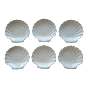 Set of 6 Vintage 1980s Melamine Appetizer Plates