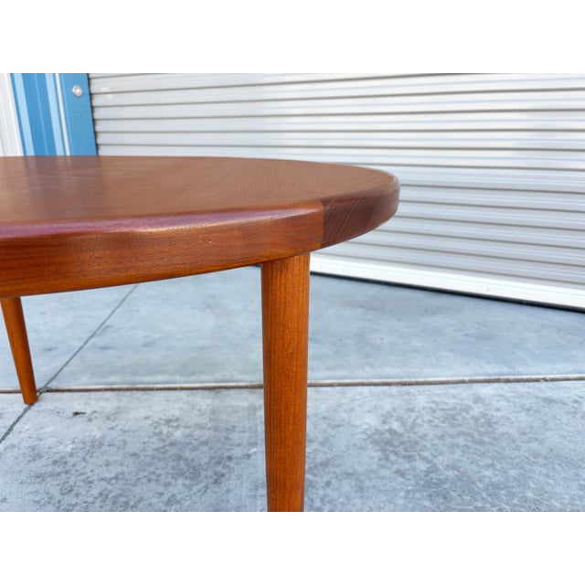 1960s Danish Modern Teak Extendable Dining Table For Sale - Image 15 of 15