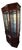 Vintage Grand-Scale Rosewood Hexagonal Curio Cabinet For Sale