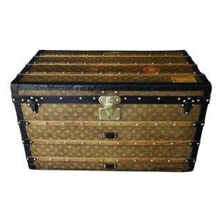 Trunk in Woven Canvas by Louis Vuitton, 1890 For Sale