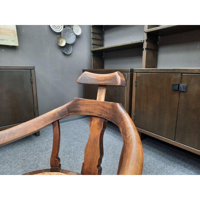 Antique Barbers Chair with Adjustable Headrest, 1900s For Sale - Image 10 of 18