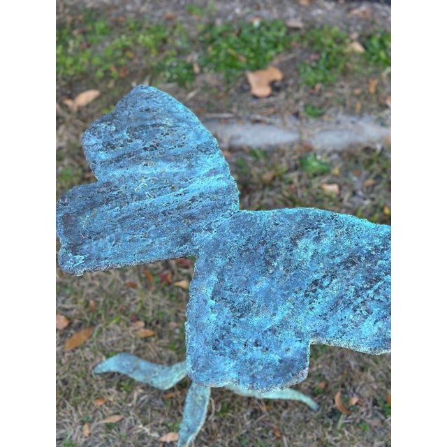 2020s Hand Crafted Bronze Butterfly Drink Table For Sale - Image 5 of 7