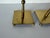 1970s Mid-Century Modern Brass & Metal Geometric Candle Holders – Pair For Sale - Image 10 of 12