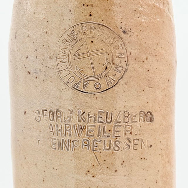 Late 19th Century German Apollinaris Stoneware Mineral Water Bottle by Georg Kreuzberg For Sale - Image 4 of 10
