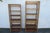 Bamboo Wicker Rattan Display Shelving Etageres Set of Two 6159 For Sale - Image 4 of 18