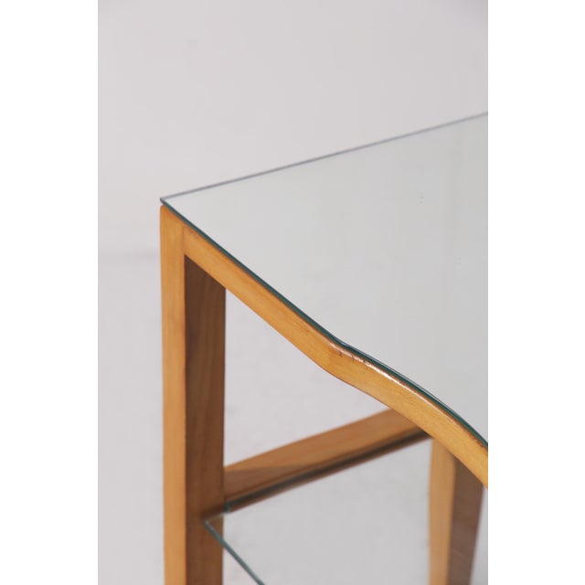 Mid-Century Italian Console Table with Mirrored Glass attributed to Gio Ponti, 1950s For Sale - Image 11 of 12