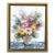 That One Vintage Tablecloth - Abstract Floral Still Life Mixed Media Original Artwork by Kellie Newsome For Sale
