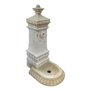 A Unique Hand-Carved Italian Vedovella Fountain, Made of Natural Limestone
