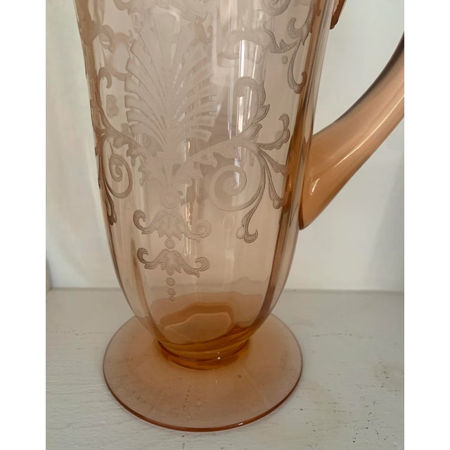 Vintage Fostoria Versailles Pink Pitcher For Sale In Phoenix - Image 6 of 6