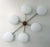 Mid-Century Modern Angelo Bronzed Matte White Glass Flush Mount by Fabio Ltd For Sale - Image 3 of 9