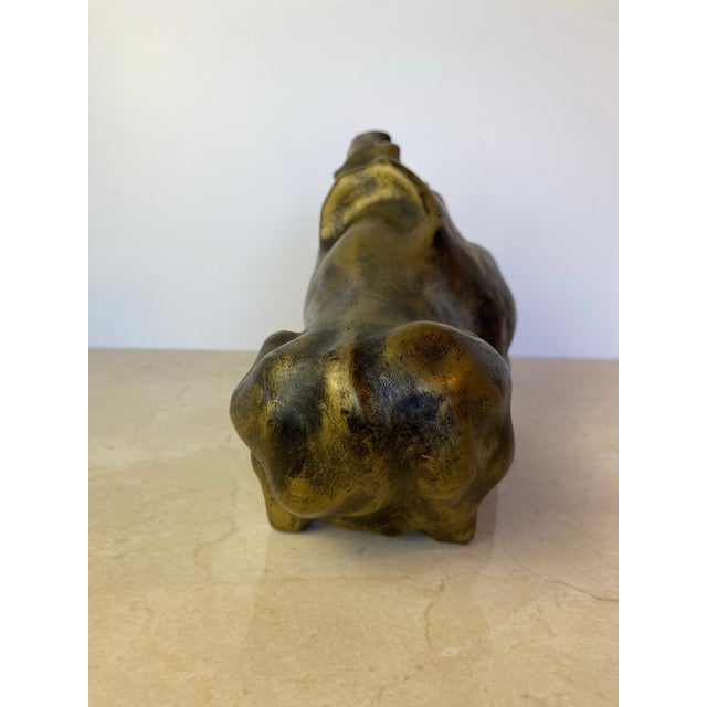 Mid 20th Century Signed Mid-Century Modern Brutalist Ceramic Bull Sculpture by Boštjan Putrih, 1970s For Sale - Image 5 of 10