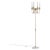 1953 Italian Brass + Opaline Glass Floor Lamp by Angelo Lelii for Arredoluce For Sale - Image 9 of 13