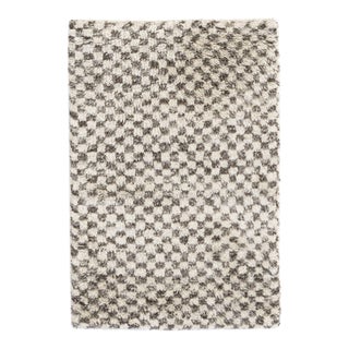 Dash & Albert by Annie Selke Citra Grey Hand Knotted Wool Rug, 2' x 3' For Sale