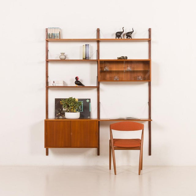 Cado Vintage Teak Wall Unit by Poul Cadovius for Cado, 1960s For Sale - Image 4 of 18