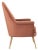 Modern Velvet Armchair, Dusty Rose For Sale - Image 3 of 9
