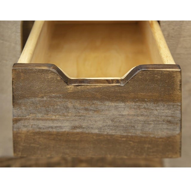 Rustic Bayshore Sliding Door 8 Drawer Coffee Table For Sale - Image 3 of 7