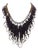 20th Century Art Deco Gold-Plated Collar in Azabache and Crystals, 1930s For Sale