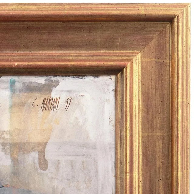 Contemporary 'Girl in Red' by Carlo Maria Mariani, 1959, Guggenheim, Los Angeles County Museum of Art, Rome, Academy of Fine Arts, Venice Biennale For Sale - Image 3 of 12