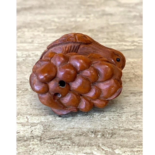 Japanese Wood Netsukes - Set of 3 For Sale - Image 4 of 13