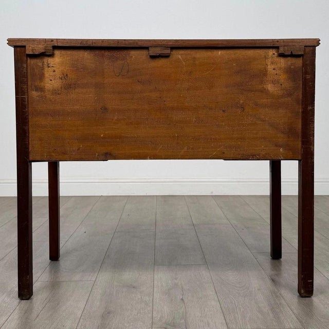 Antique Early 20th Century English Edwardian Mahogany Writing Table, 1890s For Sale - Image 9 of 12