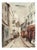 Luigi Corbellini, Rue Norvin et vue sur la Basilique du Sacré Coeur, Montmartre, Watercolor on Paper, Framed For Sale