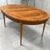 Vintage American Furniture Burl Walnut Oval Expandable Dining Table With 3 Leaves & Original Table Pad For Sale In Buffalo - Image 6 of 13
