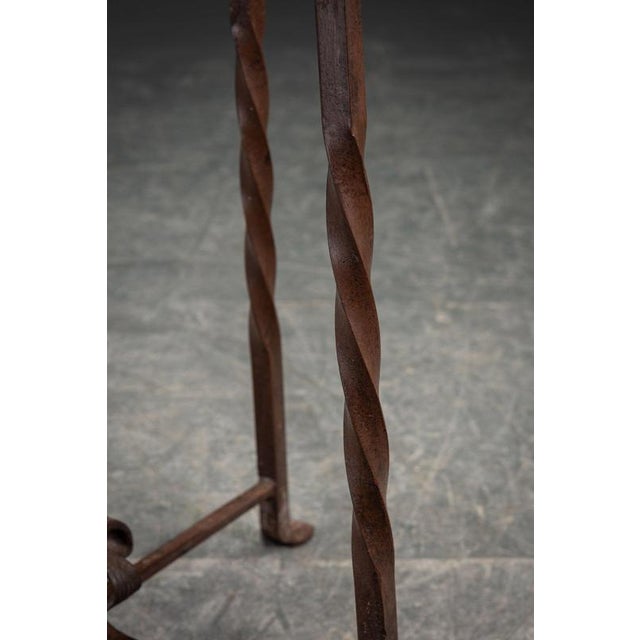 Brown French Side Table, 1940s For Sale - Image 8 of 12