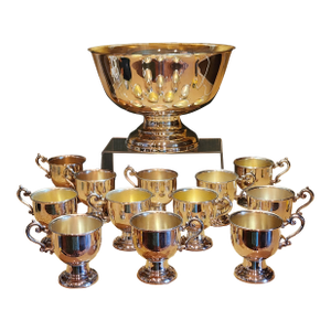 Paul Revere Oneida Silverplate Punch Set