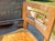 1970s VTG Solid Wood Asian Motif Table and 6 Chairs With Orig Upholstery For Sale - Image 5 of 6