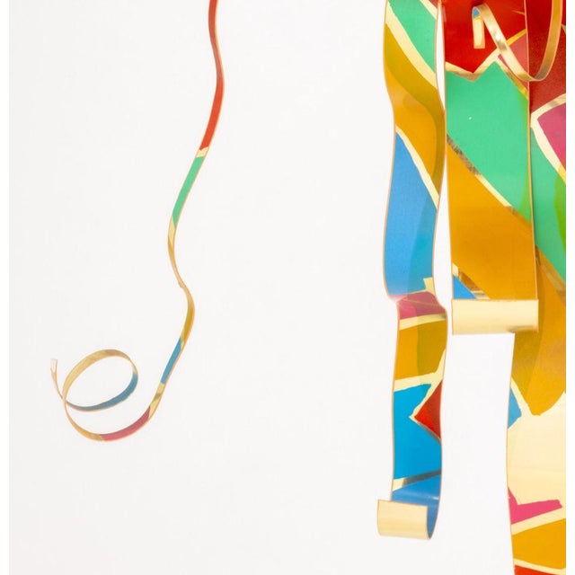 Dorothy Gillespie "Royal Color and Shadow a and B" Enameled Metal Sculpture, 2000 For Sale In New York - Image 6 of 14