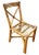 A set of four restored rattan "X" back dining chairs featuring a charming blend of functionality and style. The set...