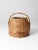 Wood Antique Woven Carrying Basket For Sale - Image 7 of 11