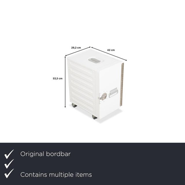 Modern Black Aircraft Trolleys with Box Containers from Bordbar, Set of 2 For Sale - Image 3 of 18