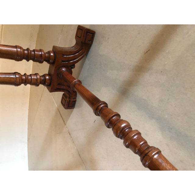Brown Small Antique Victorian Walnut Drop-Leaf Sutherland Table For Sale - Image 8 of 11