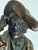Portraiture Antique Continental Bronze Figure of an 18th-Century Gentleman, Shielding Eyes, on Marble Plinth — Austrian School, Circa 1900 For Sale - Image 3 of 12