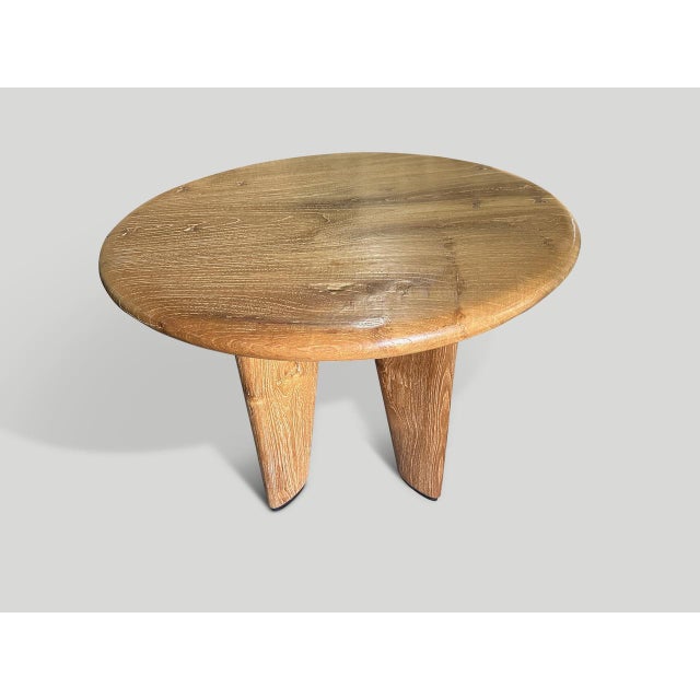 Mid-Century Modern Andrianna Shamaris Mid Century Couture Round Table For Sale - Image 3 of 5