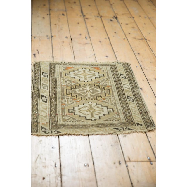 Textile Antique Caucasian Square Rug Mat - 2' X 2'4" For Sale - Image 7 of 10