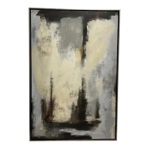 Circa 2016,"Cold Blanco Frost" Abstract Giclée on Canvas