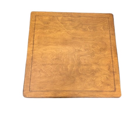 Trouvailles Furniture Inc. Vintage Trouvaille French Provincial Coffee Table | Cabriole Legs | 42” Square For Sale - Image 4 of 5