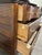 Antique Late Victorian Edwardian Serpentine Oak Dresser With Removable Mirror For Sale - Image 11 of 14